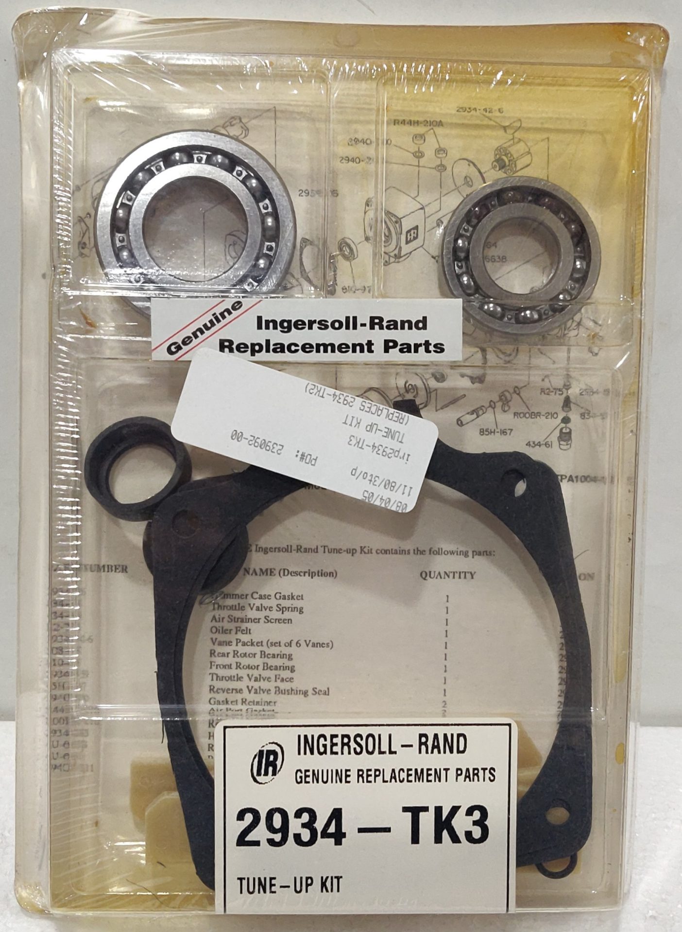 Ingersoll-Rand 2934-TK3 / 2934TK3 Genuine Replacement Parts