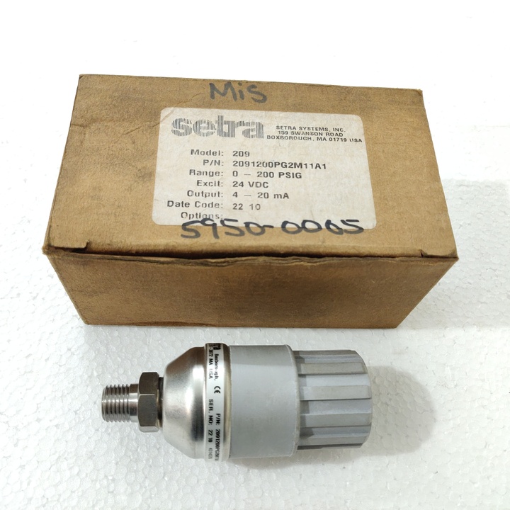 Setra 2091200PG2M11A1 Pressure Transducer 0-200psi 24v-dc